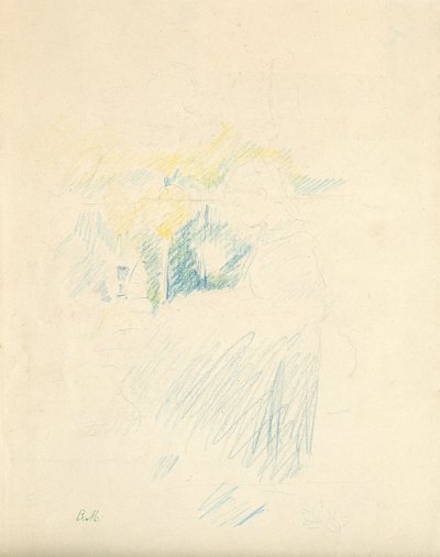 Zittend Jong Meisje, 1888 door Berthe Morisot